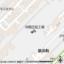 冷間圧延工場周辺の地図