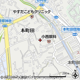 東京都町田市本町田845周辺の地図