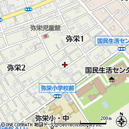 神奈川県相模原市中央区弥栄1丁目13-4周辺の地図