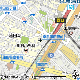 蒲田医師会診療所周辺の地図