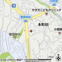 東京都町田市本町田833周辺の地図