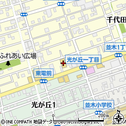ダイソーローソンストア１００相模原千代田店周辺の地図