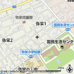神奈川県相模原市中央区弥栄1丁目13-3周辺の地図