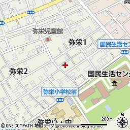 神奈川県相模原市中央区弥栄1丁目13-9周辺の地図