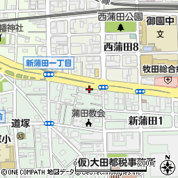 アメニティー新浦田周辺の地図