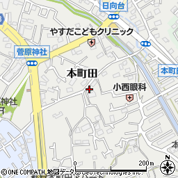 東京都町田市本町田841周辺の地図