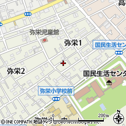神奈川県相模原市中央区弥栄1丁目13-10周辺の地図