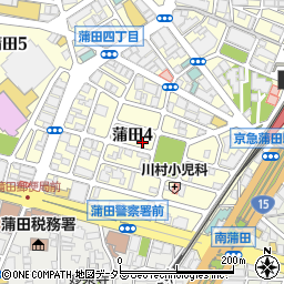 ヤクルト　東京ヤクルト販売世田谷事業所蒲田センター周辺の地図
