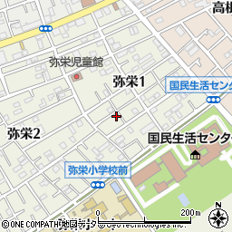 神奈川県相模原市中央区弥栄1丁目13-1周辺の地図