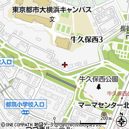 神奈川県横浜市都筑区牛久保西周辺の地図