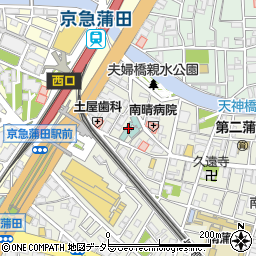 タイムズホテルオリエンタルエクスプレス東京蒲田駐車場周辺の地図