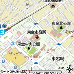 千葉県東金市周辺の地図