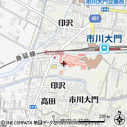 市川三郷病院 駐車場周辺の地図