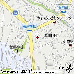 東京都町田市本町田830周辺の地図