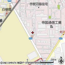 神奈川県川崎市中原区苅宿43-43周辺の地図