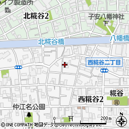 東京都大田区西糀谷2丁目17周辺の地図