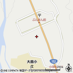 大鹿村警察官駐在所周辺の地図