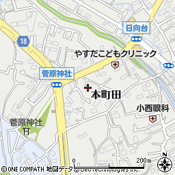 東京都町田市本町田932-22周辺の地図