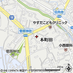 東京都町田市本町田932-21周辺の地図
