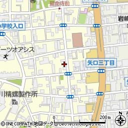 大田矢口三郵便局 ＡＴＭ周辺の地図
