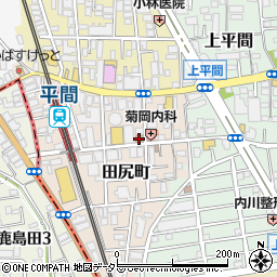 セブンイレブン川崎田尻町店周辺の地図