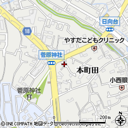 東京都町田市本町田823周辺の地図