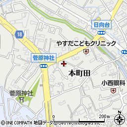 東京都町田市本町田932-6周辺の地図