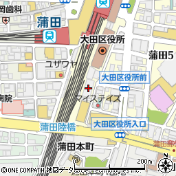ＴＯＫＹＵＲＥＩＴ蒲田ビル周辺の地図