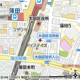 肉バル KAGURA 蒲田東口店周辺の地図