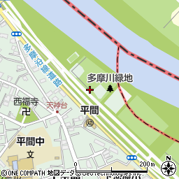 多摩川緑地公衆トイレ７周辺の地図