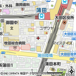 パークアクシス蒲田ステーションゲート周辺の地図