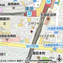 ユザワヤ芸術学院　蒲田校周辺の地図