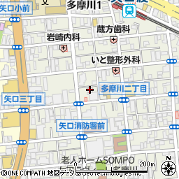 小田急交通株式会社　営業所タクシー蒲田営業所周辺の地図