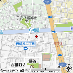 東京都大田区西糀谷2丁目8周辺の地図