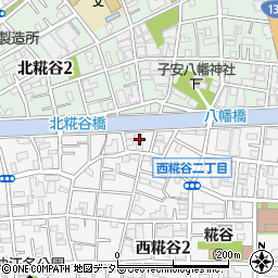 東京都大田区西糀谷2丁目3周辺の地図