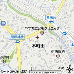 東京都町田市本町田942-1周辺の地図