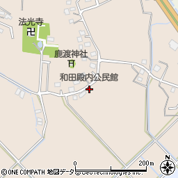 和田殿内公民館周辺の地図