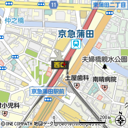 株式会社銀座コージーコーナー　京急蒲田店周辺の地図