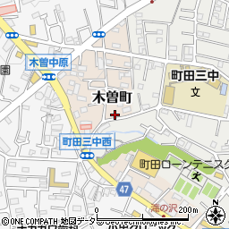 東京都町田市木曽町505周辺の地図