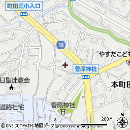 東京都町田市本町田957周辺の地図