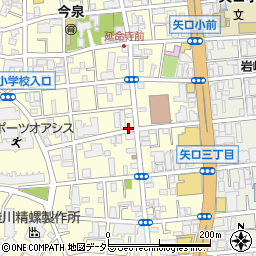 東京都大田区矢口3丁目周辺の地図