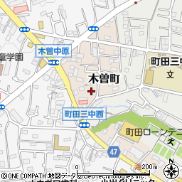 東京都町田市木曽町503周辺の地図
