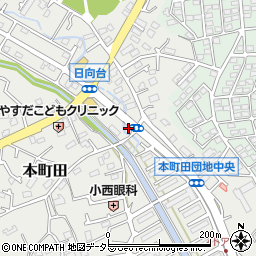 東京都町田市本町田886周辺の地図