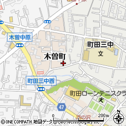 東京都町田市木曽町505-2周辺の地図