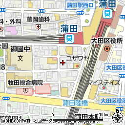 西蒲田スカイハイツ自治会周辺の地図