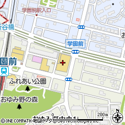 ヤオコー学園前店周辺の地図