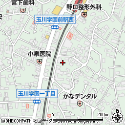 グランミュール玉川学園周辺の地図