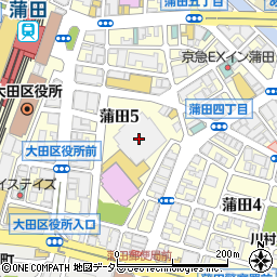 徳島大正銀行蒲田支店周辺の地図