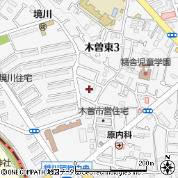 東京都町田市木曽東3丁目15周辺の地図