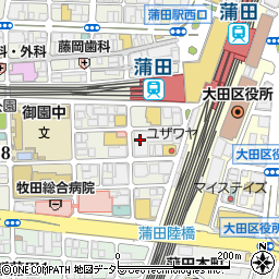 焼肉食べ飲み放題と特選和牛 牛園‐Gyuen‐ 蒲田店周辺の地図